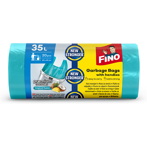 Fino pytle na odpad s uchy, 35 L