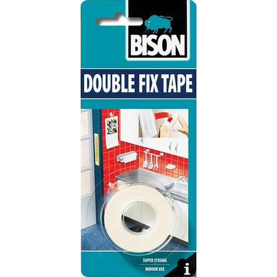 Bison Double Fix Tape oboustranná lepicí páska 1,5 m x 19 mm