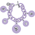 Ops! Objects Trésor 5 Coin Bracelet náramek OPSKBR5-07-2200 světle šeříková