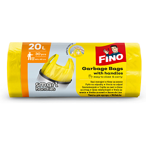 Fino pytle na odpad s uchy, barevné, 7 µ, 44 × 50 cm, 20 l, 30 ks