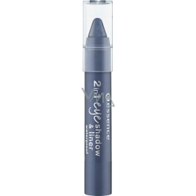 Essence 2in1 Eyeshadow & Liner voděodolné oční stíny a linky 05 I m Blue 3,5 g