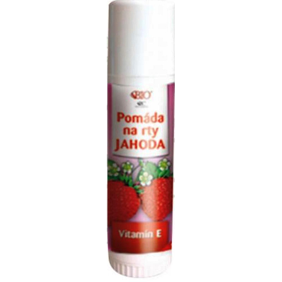Bione Cosmetics Jahoda pomáda na rty 17 ml