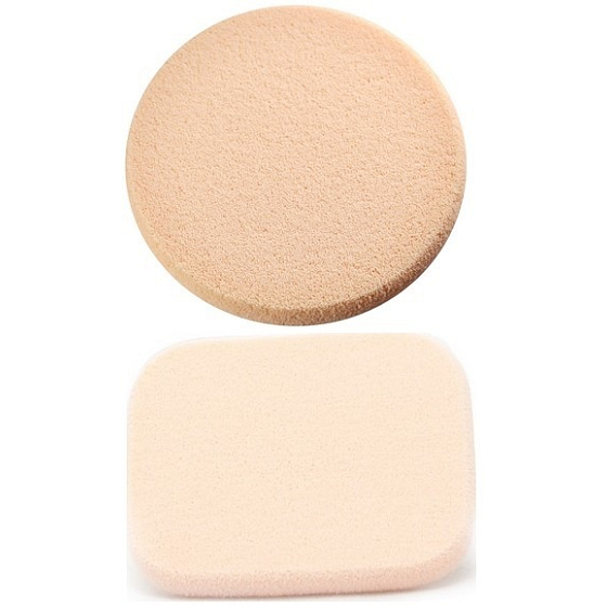 Houbička na make-up kulatá a obdélníková 2 kusy