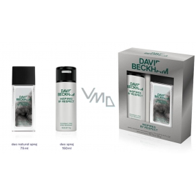 David Beckham Inspired by Respect parfémovaný deodorant sklo pro muže 75 ml + deodorant sprej 150 ml, kosmetická sada