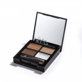Makeup Revolution Focus & Fix Brow Kit sada na úpravu obočí Medium Dark 5,8 g