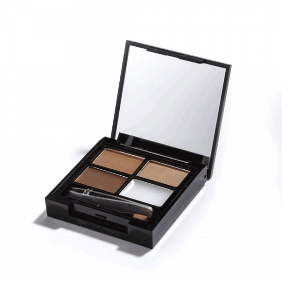 Makeup Revolution Focus & Fix Brow Kit sada na úpravu obočí Medium Dark 5,8 g