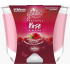 Glade Maxi Peaceful Rose & Wood s vůní rebarbory, růže a santalového dřeva vonná svíčka ve skle, doba hoření až 52 hodin 224 g