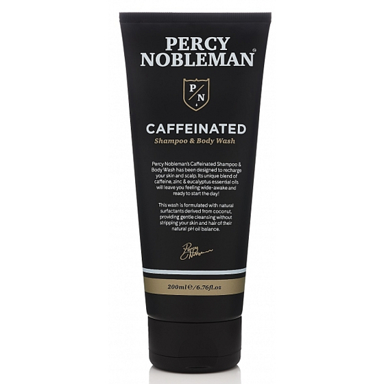Percy Nobleman 2v1 Kofeinový šampon a mycí gel pro muže 200 ml