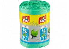 Fino Color Sáčky do odpadkového koše s uchy zelený, 8 µ , 35 litrů 49 x 60 cm, 100 kusů