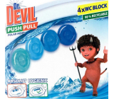 Dr. Devil Polar Aqua Push Pull WC blok bez košíku 4 x 20 g