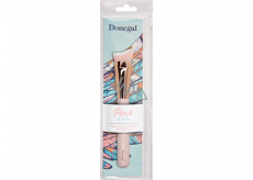Donegal Pink Ink kosmetický štětec konturovací se syntetickými sametovými štětinami 16,5 cm