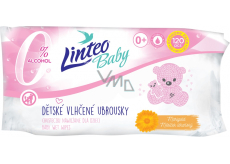 Linteo Baby Měsíček lékařský vlhčené ubrousky pro děti 120 kusů