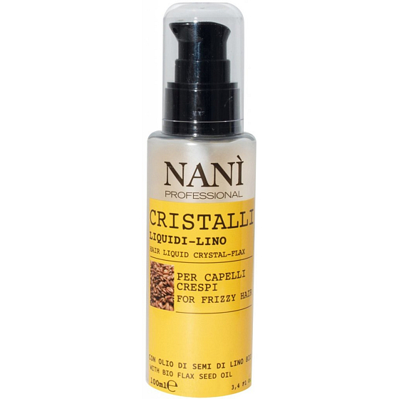 Naní Professional Milano Lněný olej tekuté krystaly pro krepaté vlasy 100 ml