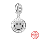 Charm Sterlingové stříbro 925 Smajlík - Americký sen - Usměj se, jsi krásný/á, přívěsek na náramek symbol