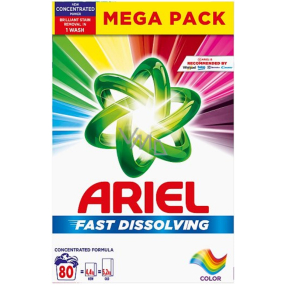 Ariel Fast Dissolving Color prací prášek na barevné prádlo 80 dávek 4,4 kg