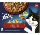 Felix Sensations Jellies kapsičky pro kočky v želé 24 x 85 g 