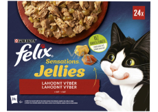 Felix Sensations Jellies kapsičky pro kočky v želé 24 x 85 g