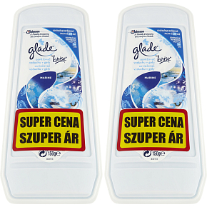 Glade osvěžovač vzduchu Gel Pure Clean Marine duo pack 2× 150 g