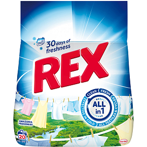 REX prací prášek Amazonia Freshness 20 praní