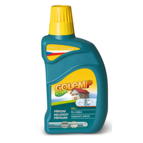 Bio Golem P přírodní biologický přípravek na čištění odpadního potrubí 500 ml