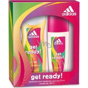 Adidas Get Ready! for Her parfémovaný deodorant sklo 75 ml + sprchový gel 250 ml, dárková sada