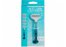 Gillette Venus Smooth holicí strojek + náhradní hlavice 5 kusů pro ženy