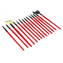 Be Chic! Luxury Red Collection sada 22 kosmetických štětců
