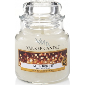 Yankee Candle All Is Bright - Všechno jen září vonná svíčka Classic malá sklo 104 g