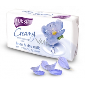 Luksja Creamy Linen & Rice milk - len a rýžové mléko toaletní mýdlo 90 g