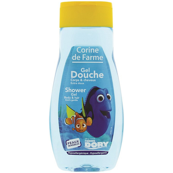 Corine de Farme Disney Hledá se Dory 2v1 šampon na vlasy a sprchový gel pro děti 250 ml