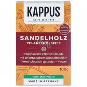 Kappus Sandelholz - Santalové dřevo toaletní mýdlo 100 g