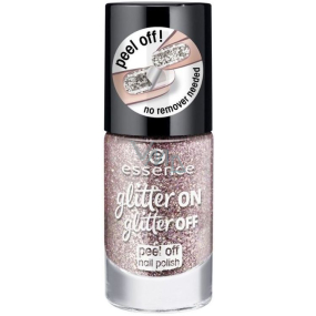 Essence Glitter on Glitter Off Peel Off Nail Polish slupovací lak na nehty 02 Razzle Dazzle 8 ml