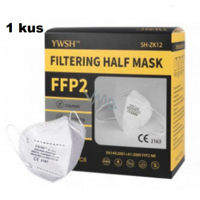 YWSH Respirátor ústní ochranný 4-vrstvý FFP2 obličejová maska 1 kus