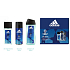 Adidas UEFA Champions League Dare Edition VI parfémovaný deodorant sklo pro muže 75 ml + sprchový gel 250 ml + deodorant sprej 150 ml, kosmetická sada