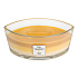 WoodWick Trilogy Fruits of Summer - Plody léta vonná svíčka s dřevěným širokým knotem a víčkem loď 453 g