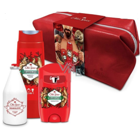 Old Spice BearGlove Travel antiperspirant deodorant stick 50 ml + 2v1 sprchový gel na tělo a vlasy 250 ml + voda po holení 100 ml + etue, kosmetická sada pro muže