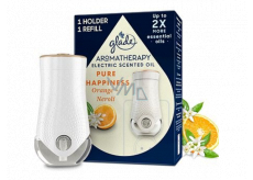 Glade Aromatherapy Elektric Scent Oil Pure Happiness Orange + Neroli elektrický osvěžovač vzduchu komplet 20 ml