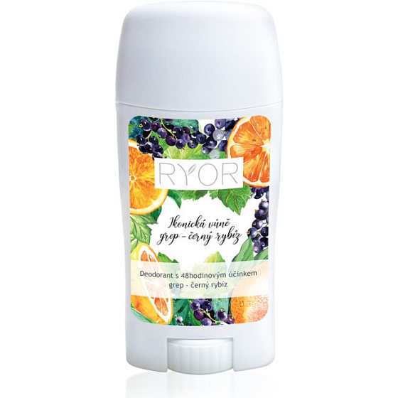 Ryor Grep-černý rybíz krémový deodorant stick s 48hodinovým účinkem pro ženy 50 ml