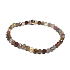 Spinel barevný fazet náramek elastický přírodní kámen 4 mm / 16 - 17 cm