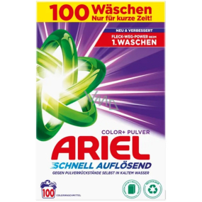 Ariel Color+ Pulver box prací prášek na barevné prádlo 100 dávek 5,5 kg