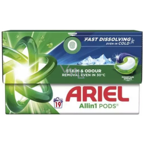 Ariel All in 1 Pods Mountain Spring gelové kapsle univerzální 19 kusů