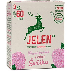 Jelen Šeřík prací prášek box 60 dávek, 3 kg Jelen Šeřík prací prášek box 60 dávek, 3 kg