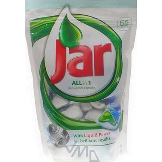Jar All in 1 Green kapsle do automatické myčky nádobí 52 kusů