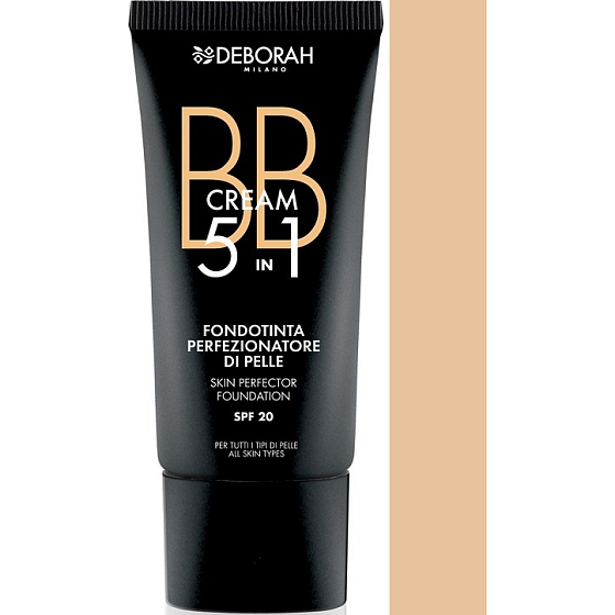 Deborah Milano BB Cream Foundation 5 in1 BB krém 02 Beige 30 ml