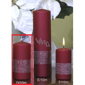 Lima Stuha svíčka vínová válec 50 x 100 mm 1 kus