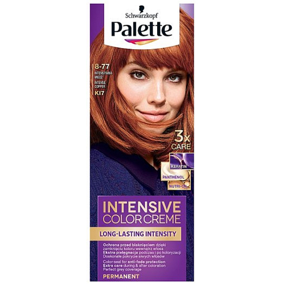 Schwarzkopf Palette Intensive Color Creme barva na vlasy 8-77 Intenzivní měděný KI7