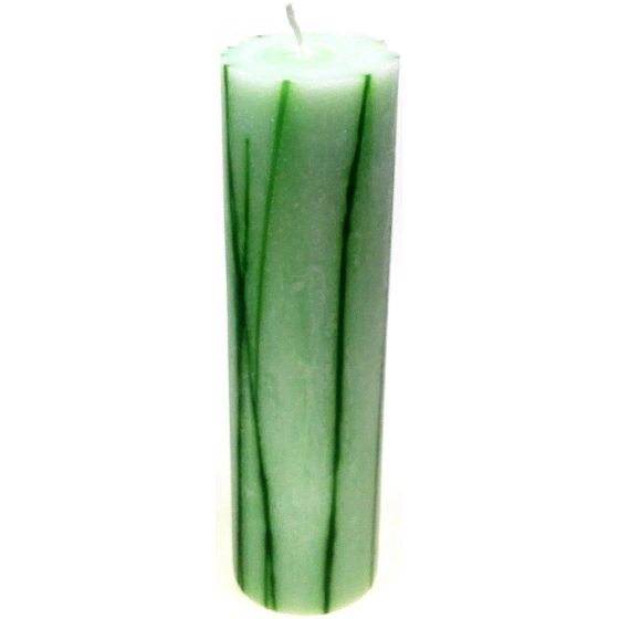 Lima Rustik aromatický vonná svíčka zelená válec 70 x 300 mm 1 kus