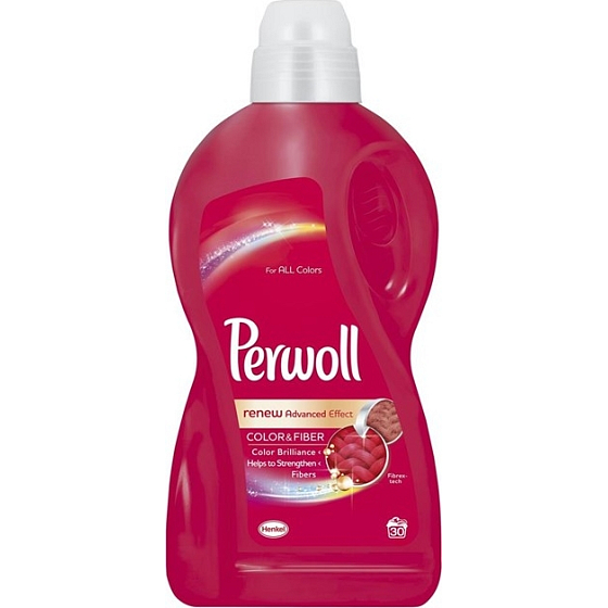 Perwoll Color & Fiber prací gel na barevné prádlo, ochrana před ztrátou tvaru a zachování intenzity barvy 30 dávek 1,8 l