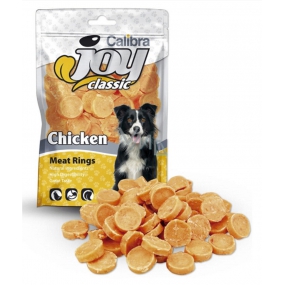 Calibra Joy Classic Kuřecí kolečka doplňkové krmivo pro psy 80 g