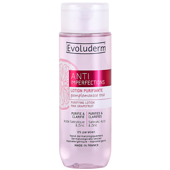 Evoluderm Anti Imperfection čisticí tonikum pro pleť se sklony k akné 200 ml